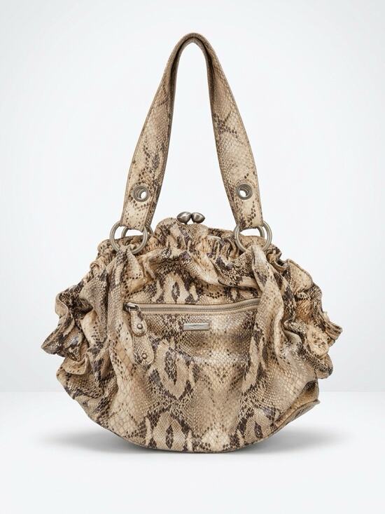 Jessica Simpson Handbags - Y2K Jessica Simpson Faux Leather Faux Snake Skin Soho Boho Shoulder Bag Purse